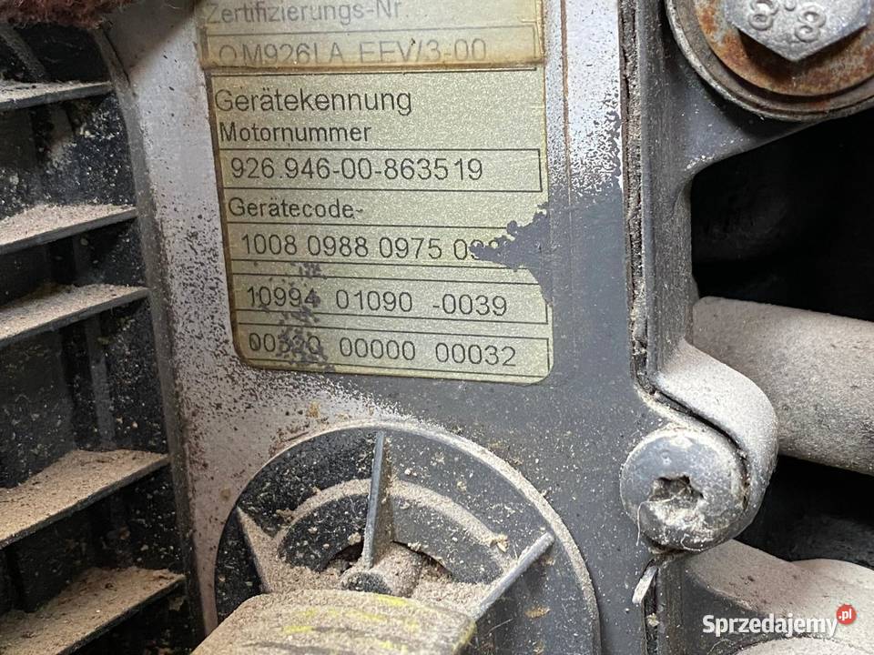 Silnik mercedes OM926 906 Euro 5 EEV 330 290 W Pozostałe Wola Murowana