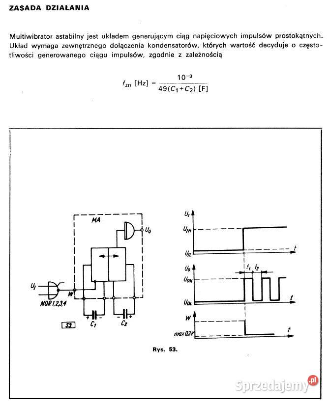 Układ scalony hybrydowy E10007H3 multiwibrator Elektronika Gliwice