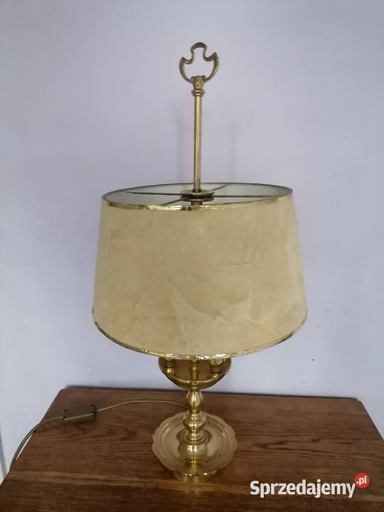 Stara mosiężna lampa z łat 60 tych ART DECO Lampki biurkowe małopolskie Kraków