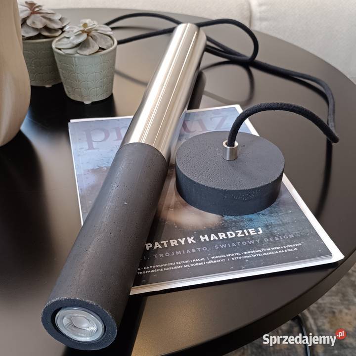 Lampa betonowa wisząca KALLA Inox 53 Gdańsk