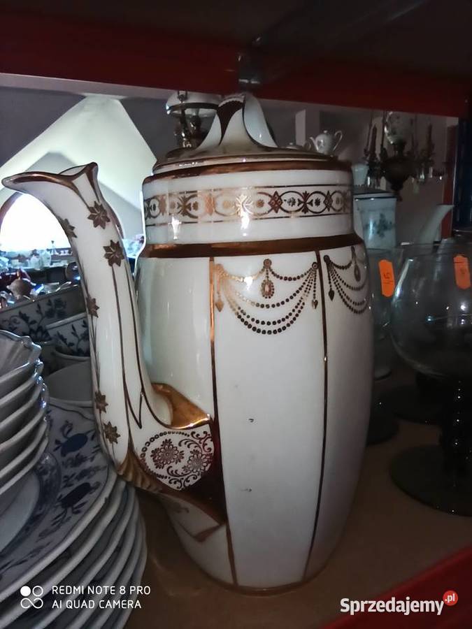 Złota pajęczynka Ręcznie zdobiony Dzbanek do Gdańsk