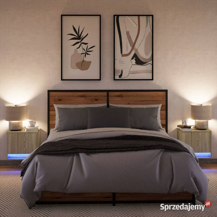 Wiszące szafki nocne z LED 2 dąb sonoma WM852080 Warszawa sprzedam