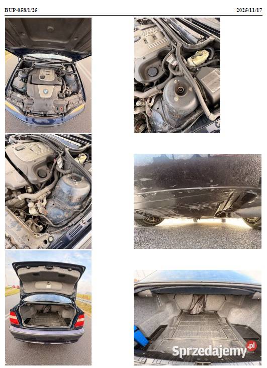 Syndyk sprzeda z wolnej ręki pojazd BMW PSZ Seria 3 Poznań