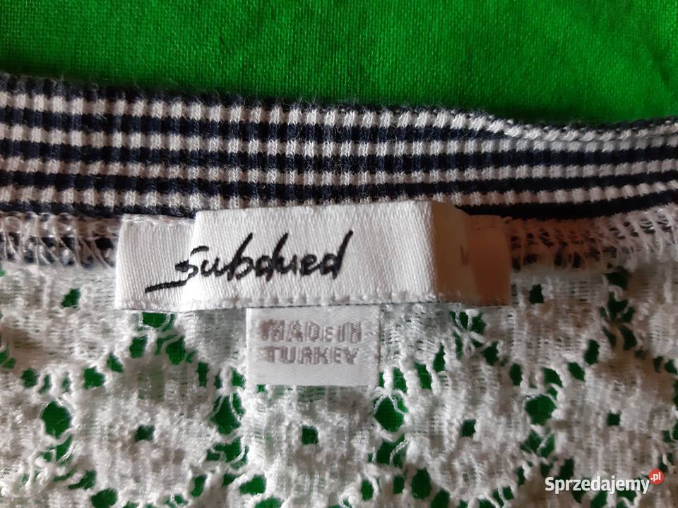 Letnia krótka bawełniana marynarska bluzka Odzież damska