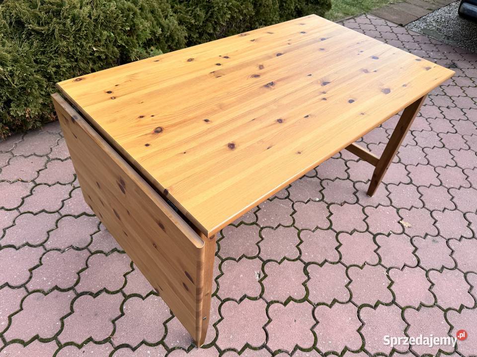 Stół drewniany prostokątny rozkładany Ikea do Garwolin sprzedam