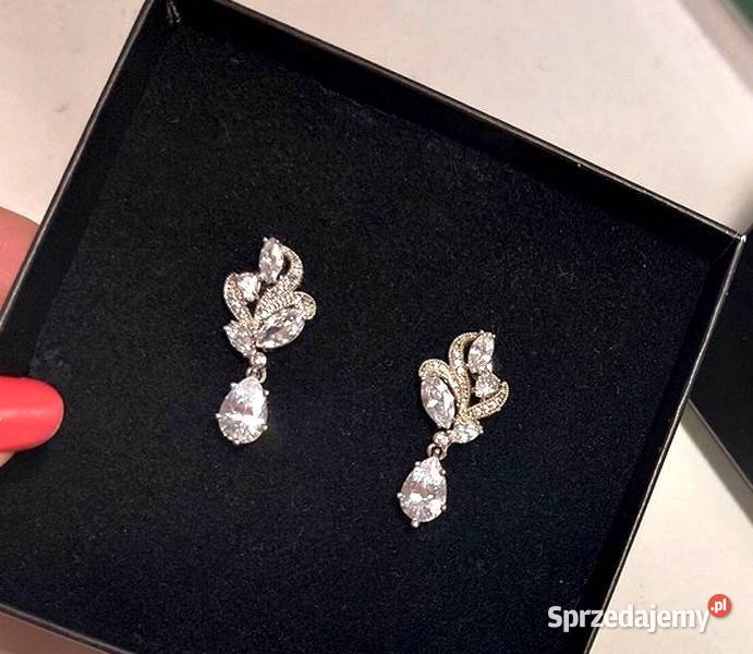 Kolczyki i bransoletka Novia Blanca cyrkonie Warszawa