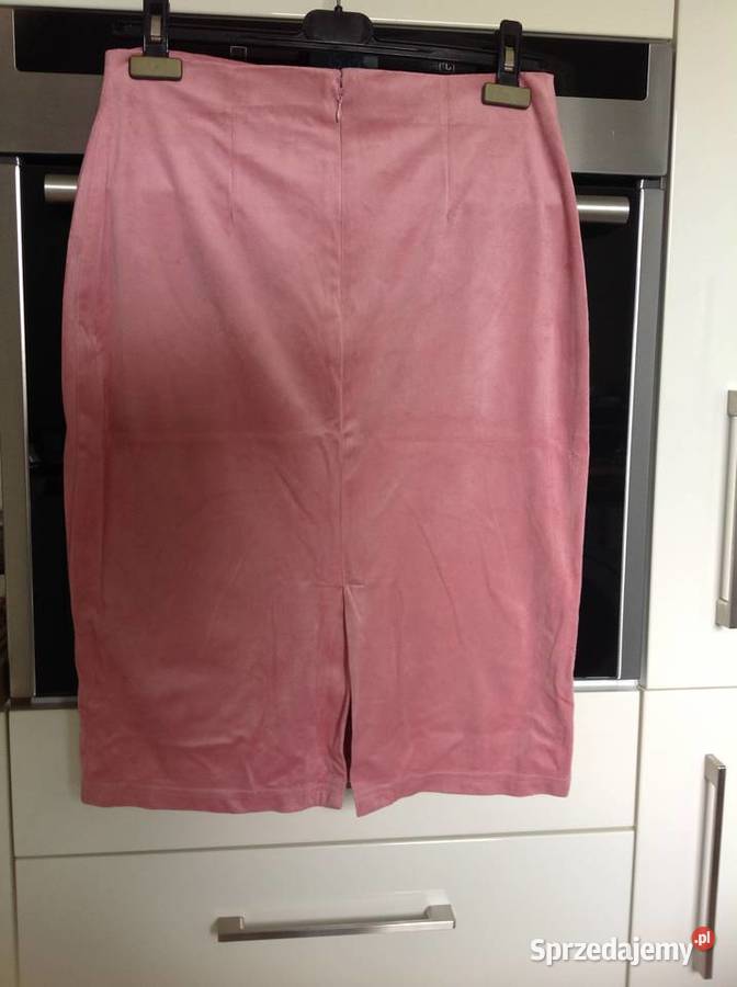 Spódniczka Welurowa Różowa Damska HENNES HM SM Rozmiar 38(M) Nowa Sól