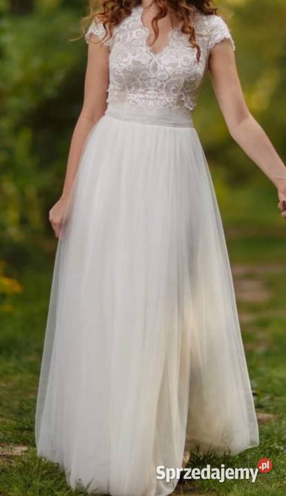 Suknia ślubna model Owena projekt Sylwia Pilzno