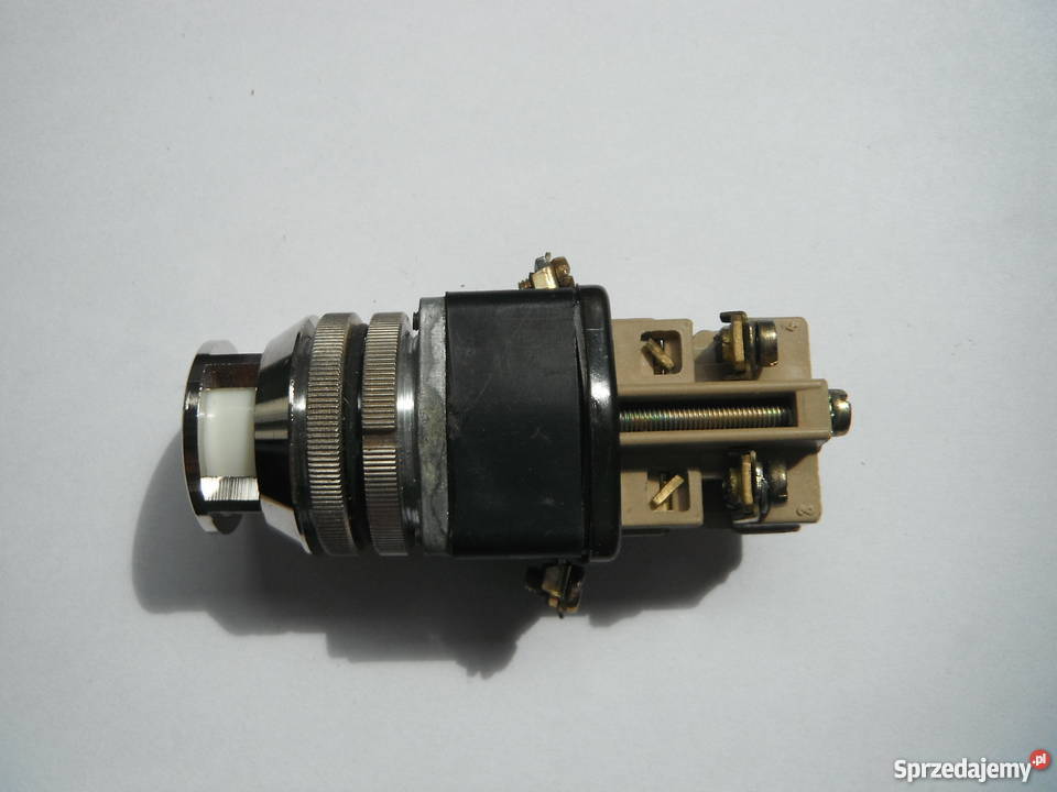 Przycisk sterowniczy biały podświetlany 25A 500V Chlewiska