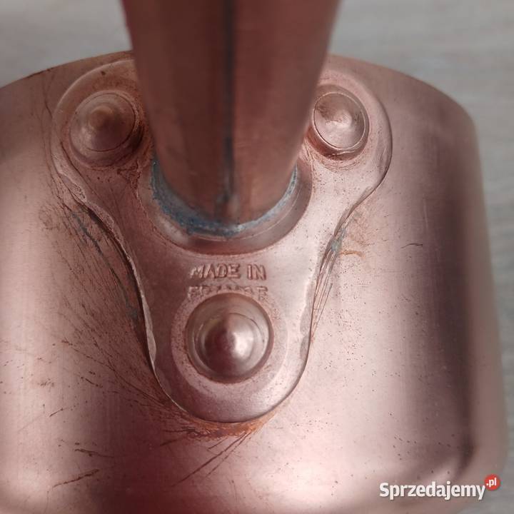 Profesjonalny miedziany garnek rondel poj 07 mazowieckie Warszawa
