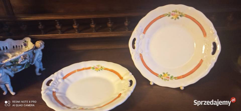 Patera C T Altwasser Syg z niebieskim orłem Antyki, Sztuka, Kolekcje Gdańsk