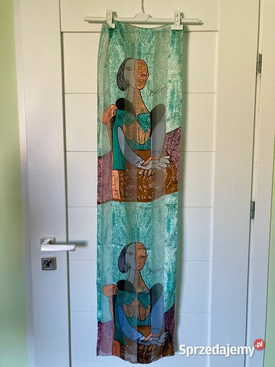 Unikatowa kolorowa apaszka chusta Picasso Dodatki