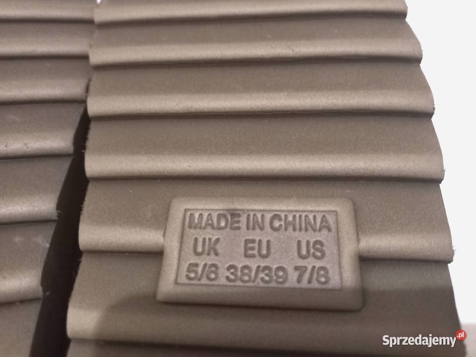 Buty damskie Kapcie brązowe Platforma r 3940 brązowy/beżowy Białystok