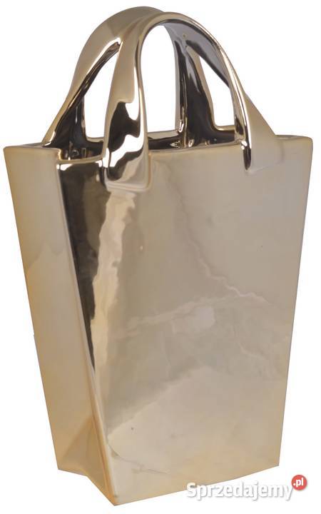 Wazon Złota Torebka Glamour 30x17x8 Designerska Golkowice sprzedam
