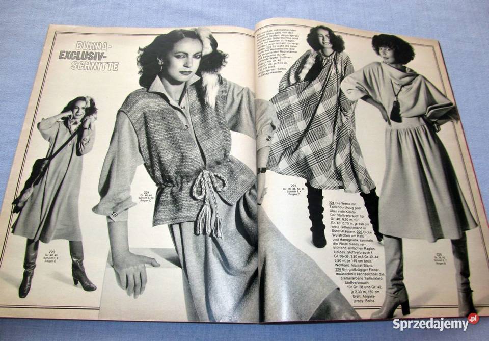 Burda International JesieńZima 197778 moda kujawsko-pomorskie Skępe sprzedam