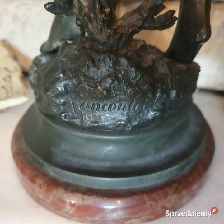 Dwie duże figuralne sygnowane podstawy do Wrocław