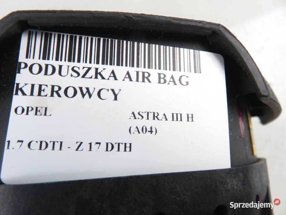 PODUSZKA KIEROWCY OPEL ASTRA H 13168455 Poduszki powietrzne Motoryzacja