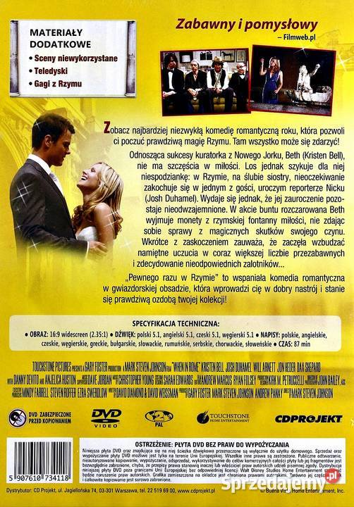 PEWNEGO RAZU W RZYMIE KRISTEN BELL Kalisz sprzedam