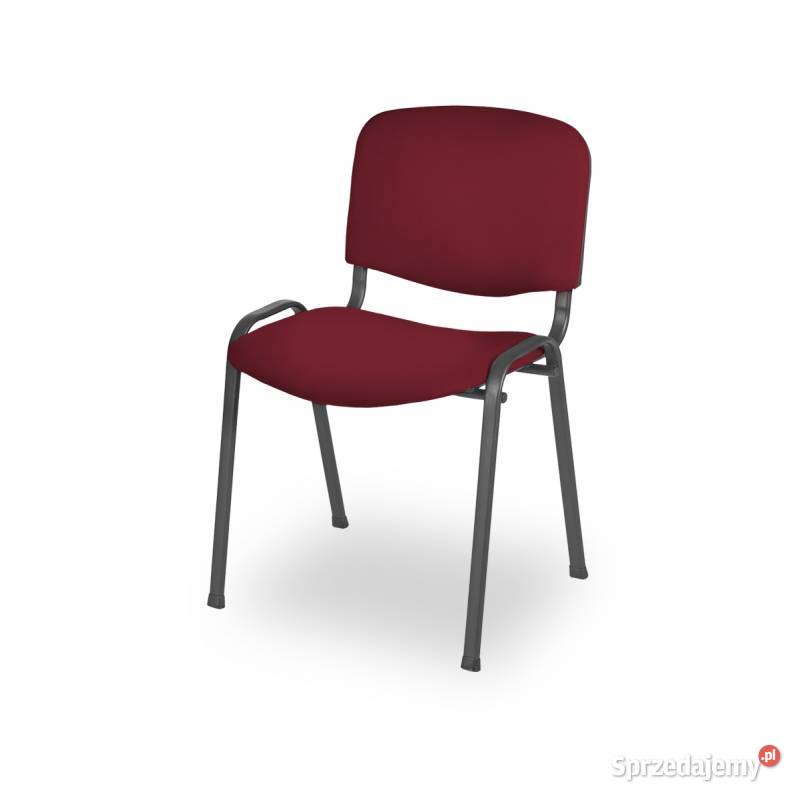 Krzesło krzesła konferencyjne biurowe ISO STANDARD bordowe