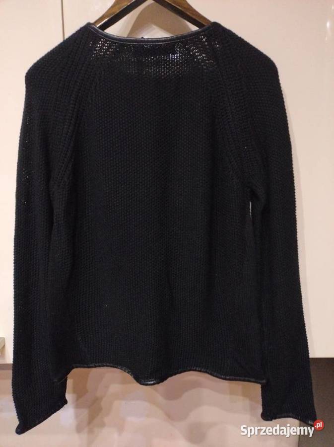 Kardigan w kolorze czarnym z lamówkami Lublin