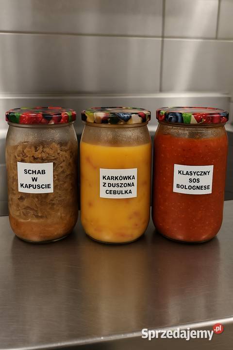 Obiady domowe wekowane w słoikach 09 l wysyłka sprzedam