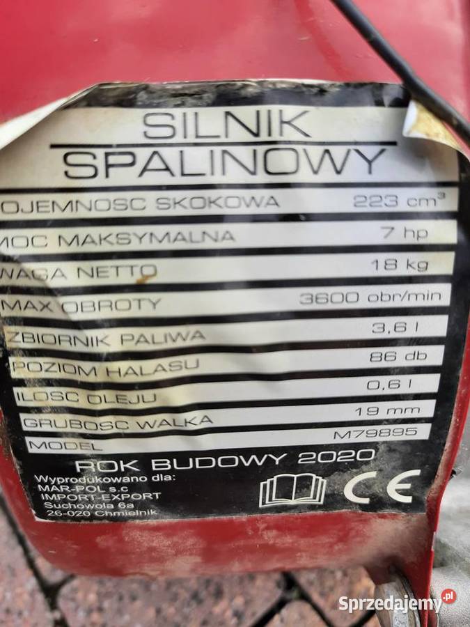 Silnik do zageszczarki nie odpala na czesci Szymbark