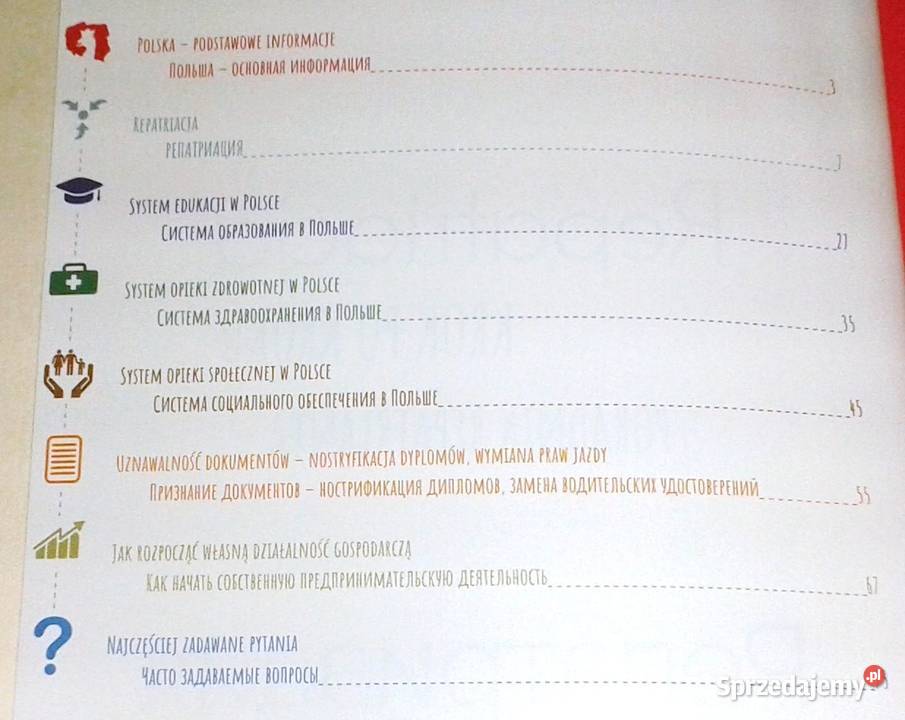 Repatriacja krok kroku Poradnik repatrianta Chełm sprzedam