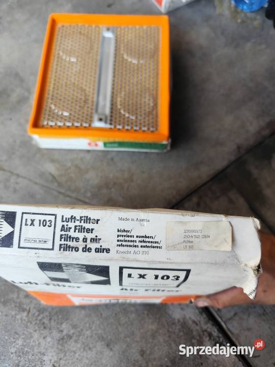 Filtr powietrza KNECHT C2694LX103 OPEL KADETT E osobowe Gościeradów Ukazowy