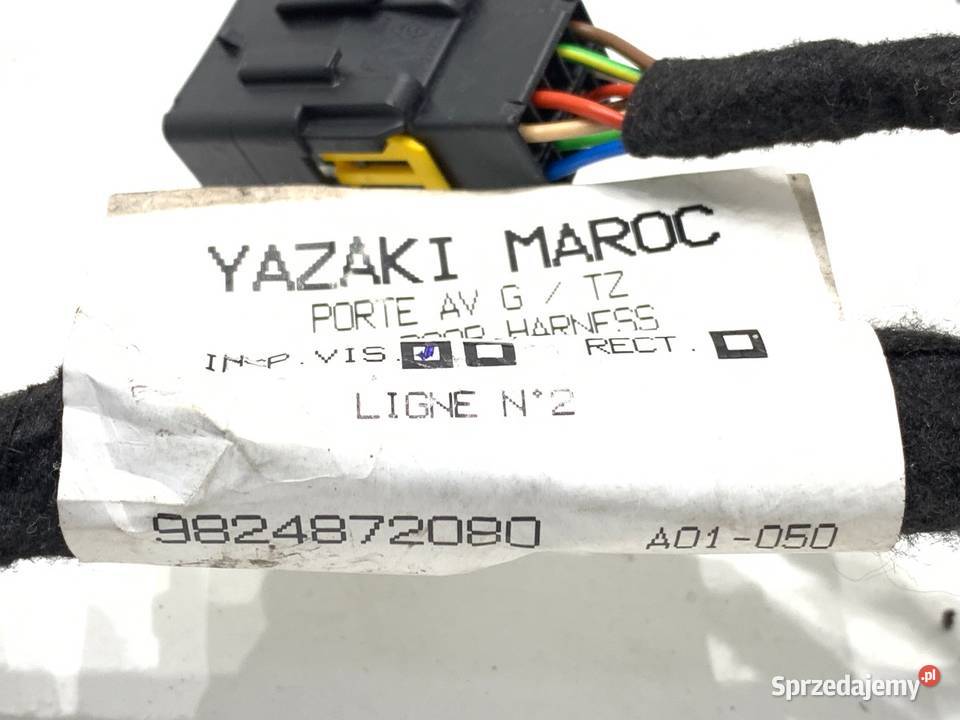 WIĄZKA DRZWI PRZÓD LEWY OPEL VIVARO C 9824872080 Drzwi