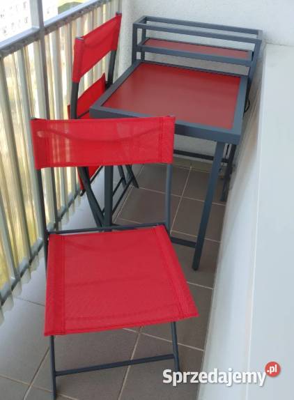 Zestaw mebli balkonowych tarasowych rozkładany Kielce