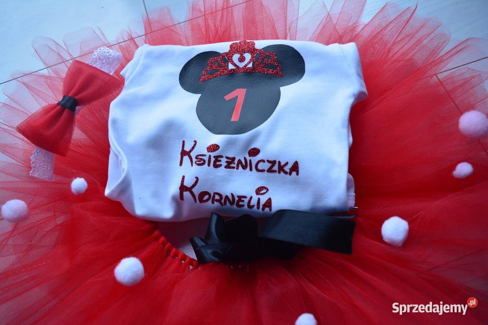 Komplet na pierwsze Urodziny roczek tutu Rozmiar 86 Sukienki i spódniczki Waćmierz