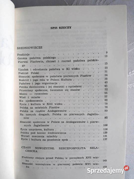 Zarys dziejów Polski do roku 1864 Czapliński świętokrzyskie Kielce