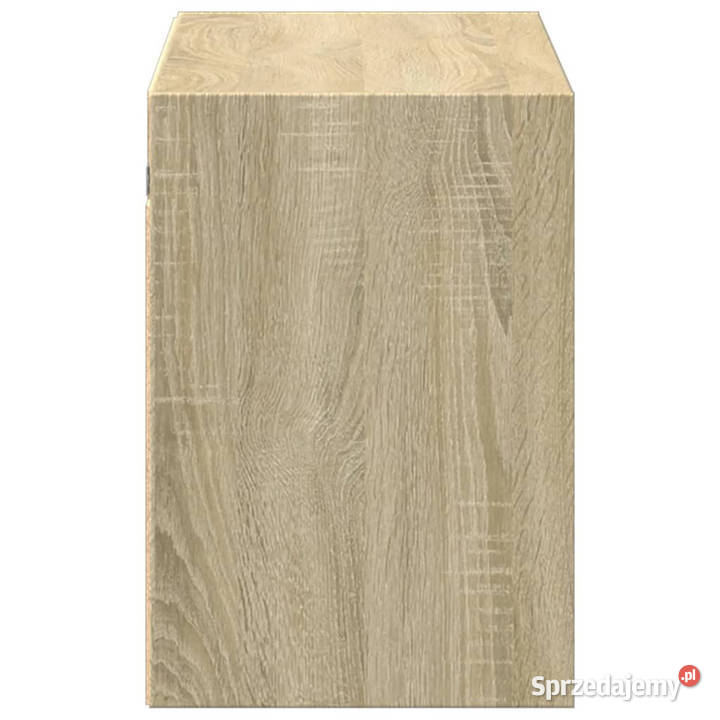 Ścienna szafka TV z LED dąb sonoma 100x31x45 Warszawa