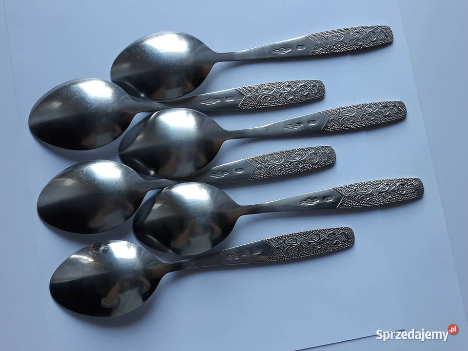 Łyżki obiadowe 2 ROŚLINNY Gerlach sztućce PRL sprzedam
