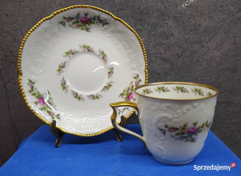 Duża filiżanka Rosenthal Sanssouci Moosrose wielkopolskie Kalisz