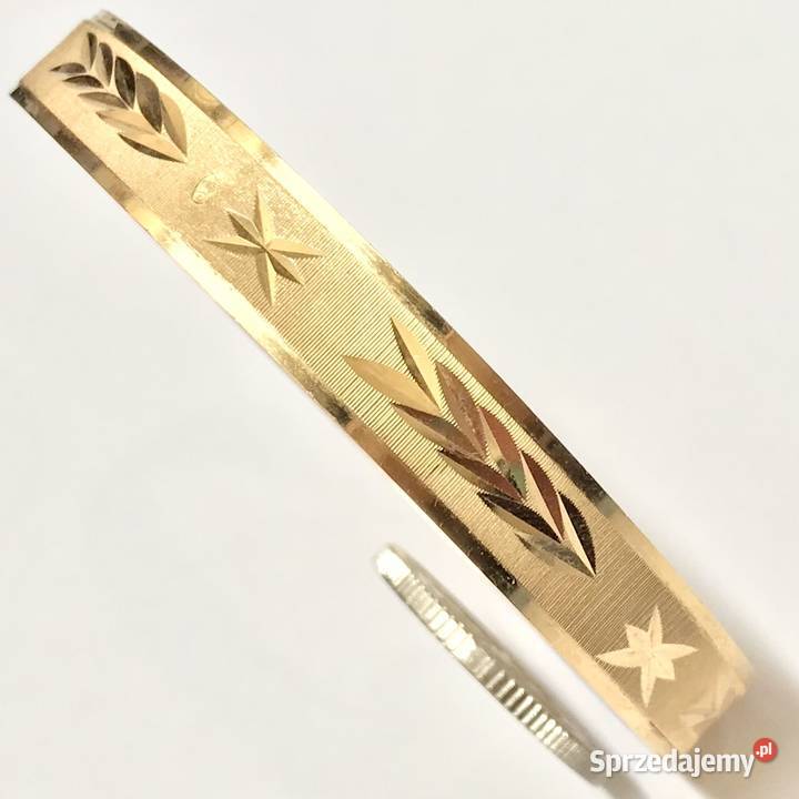Złota BRANSOLETKA damska 750 18K SZTYWNA Warszawa