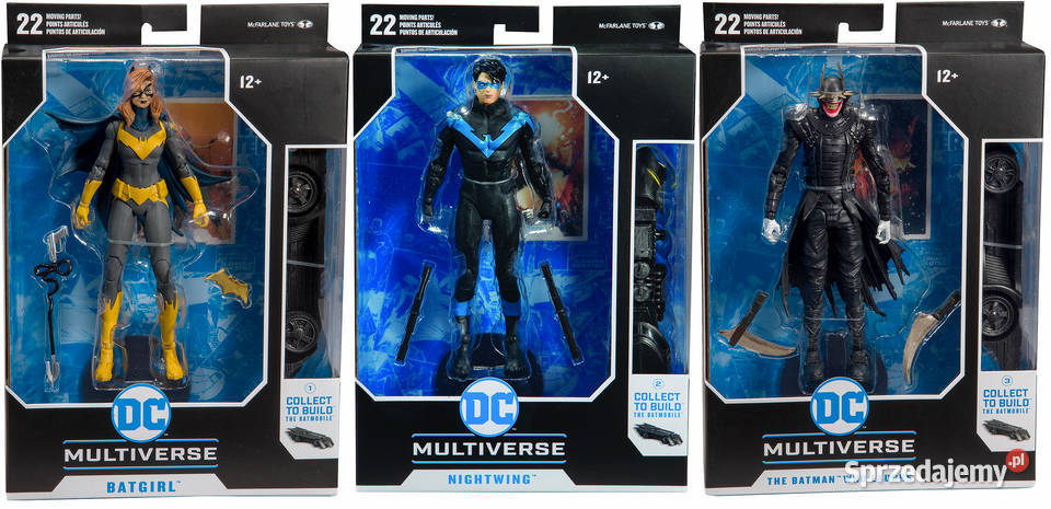 Zestaw 3 Figurki Batman Robin Batgirl DC małopolskie Mogilany
