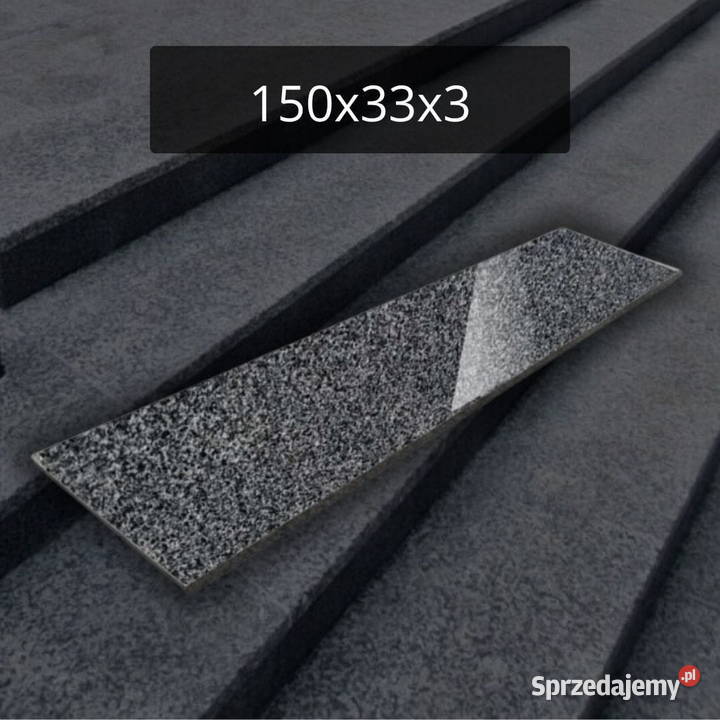 Parapet Stopnica granitowa polerowana Dark Grey Tczew