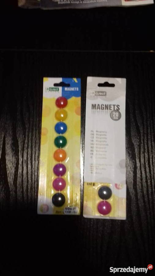 Magnesy na lodówkę plastikowe 12 sztuk Iława sprzedam