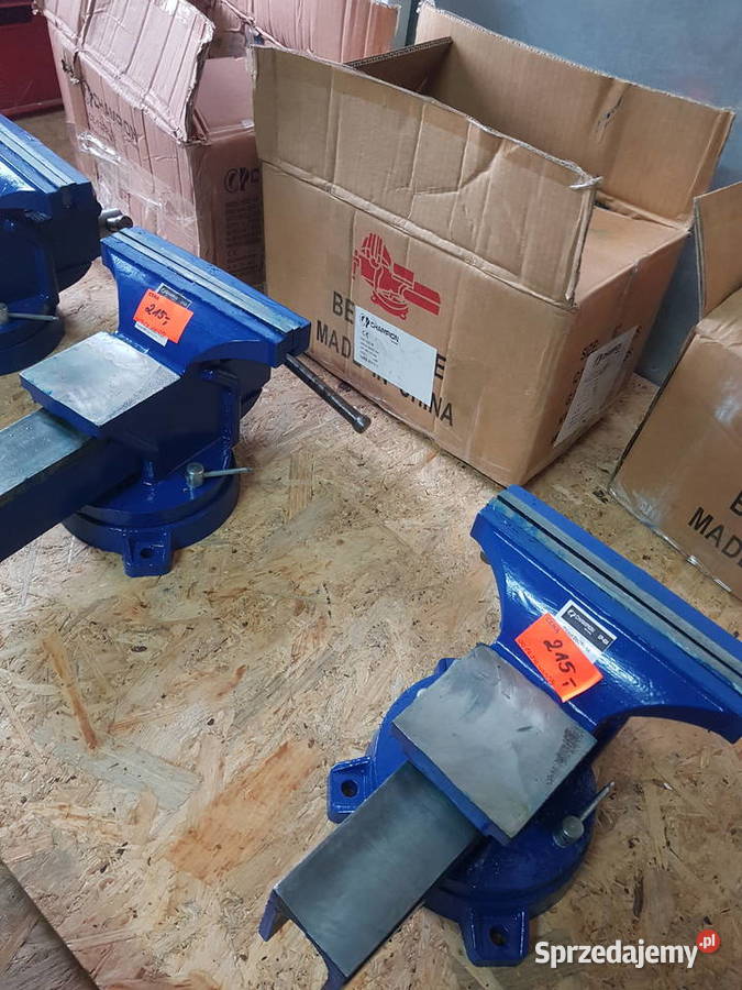 Imadło Ślusarskie Obrotowe 200 MM KOWADŁO żeliwo Głogowa