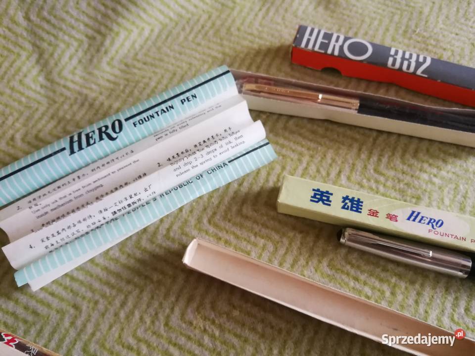 Zestaw Piór Wiecznych PRL Chiny HERO 581 Nowe i Szczecin