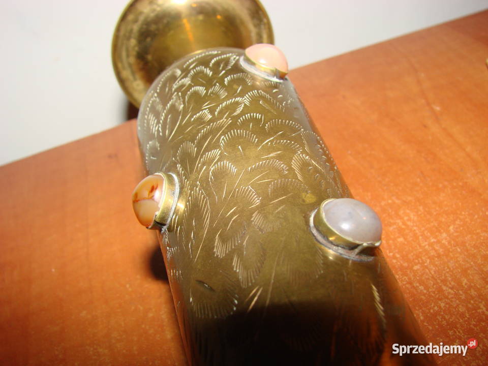 mosiężny zdobiny wazon Pruszcz Gdański sprzedam