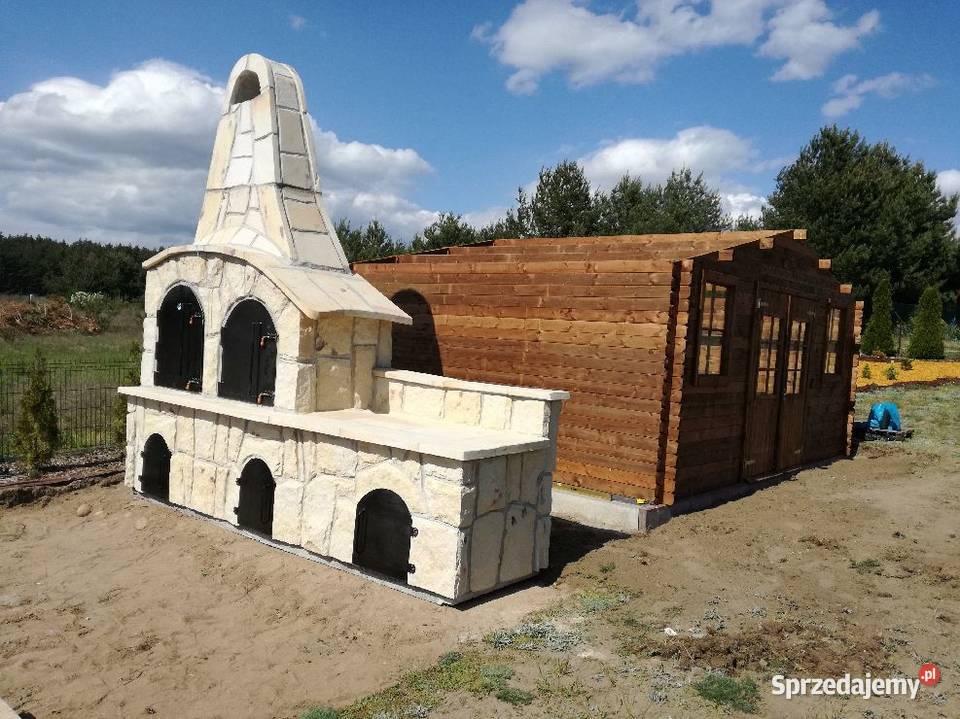 Wędzarnia z kamienia grill kominek Niestachów
