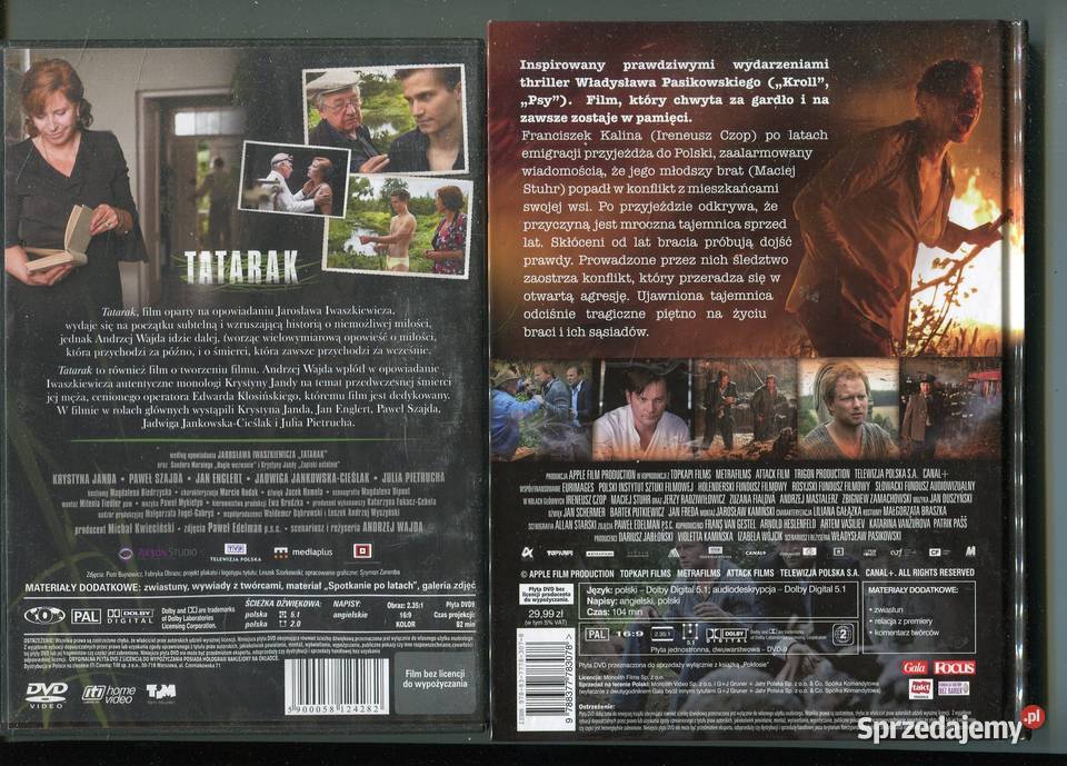 Pokłosie Tatarak 2 filmy DVD zachodniopomorskie Szczecin