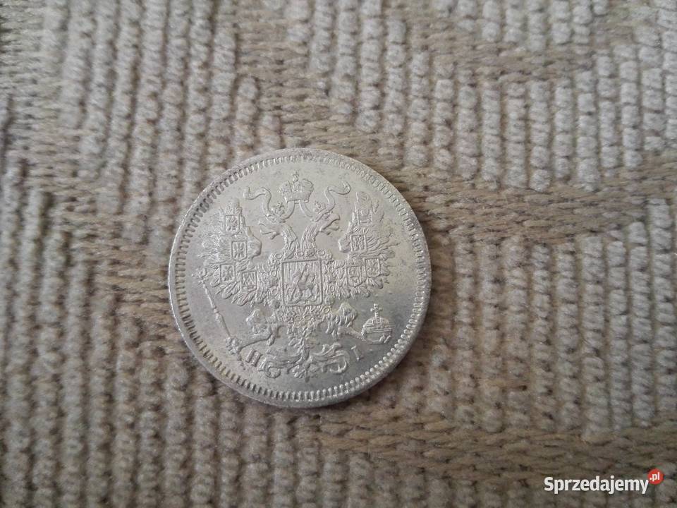 ROSJA 20 kopiejek 1869 ALEKSANDER II srebro Numizmatyka