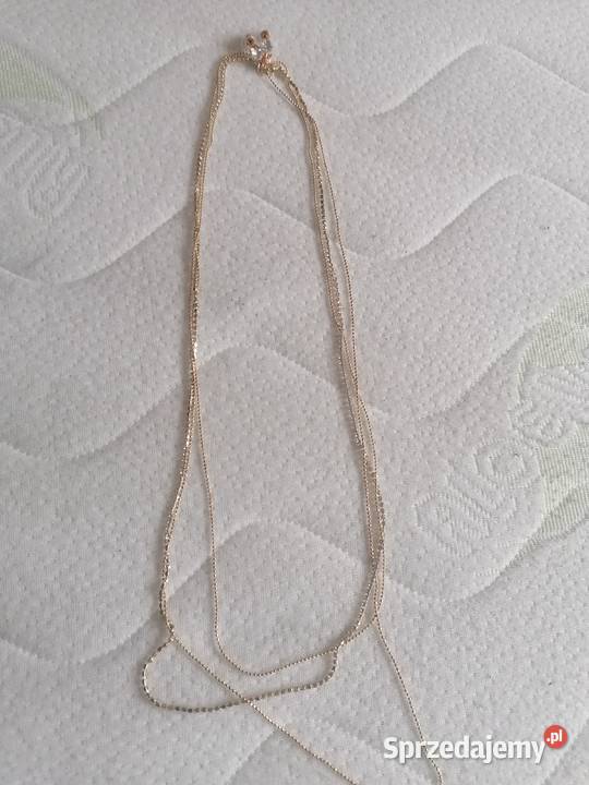 Kolczyki i potrójny łańcuszek Gdańsk