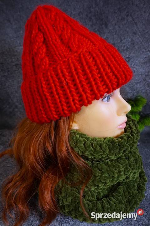 Czapki ze 100 wełny handmade