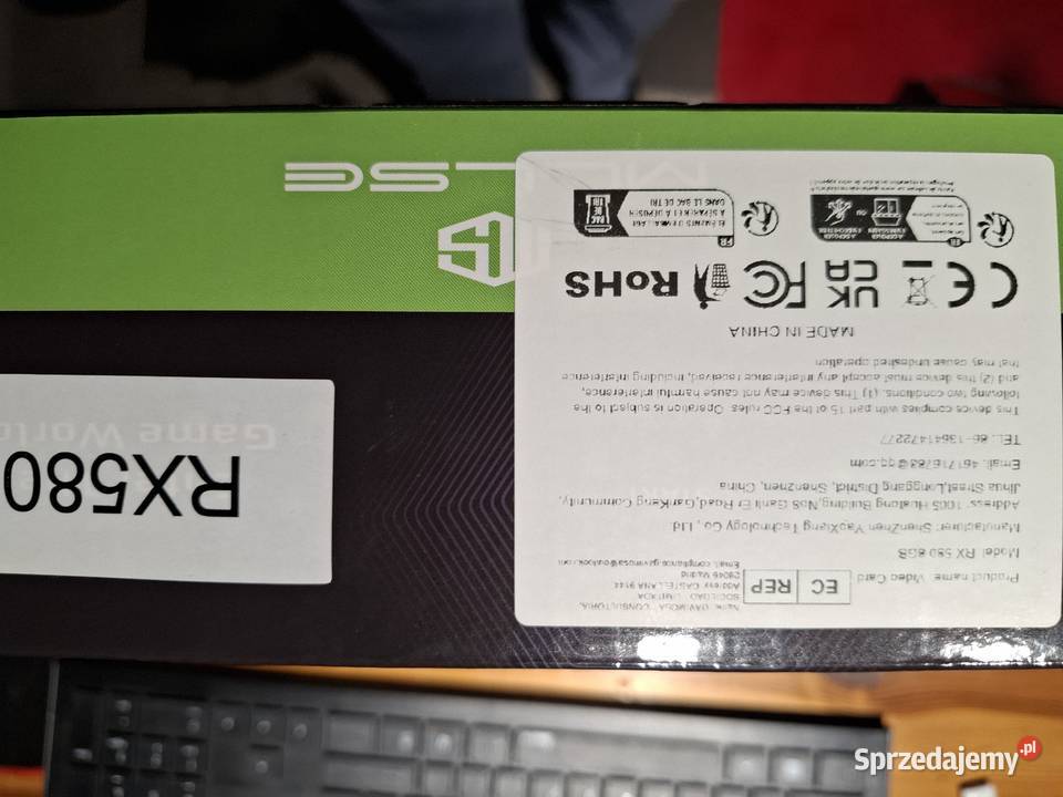 Karta graficzna RX580 8GB Nowa Radlin