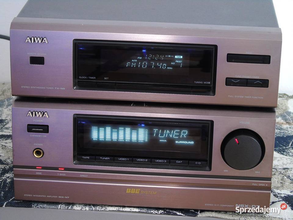 Amplituner z korektorem Aiwa MXN7 TXN9 mocny i Jasło