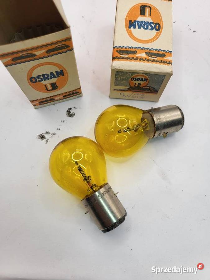 ŻARÓWKA OSRAM 6V 50W ŻÓŁTA DO MOTOCYKLA Rybnik